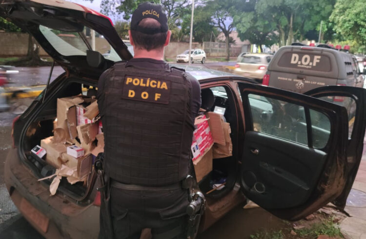 Veículo que vinha para a Capital com produtos ilegais é apreendido durante a Operação Hórus
