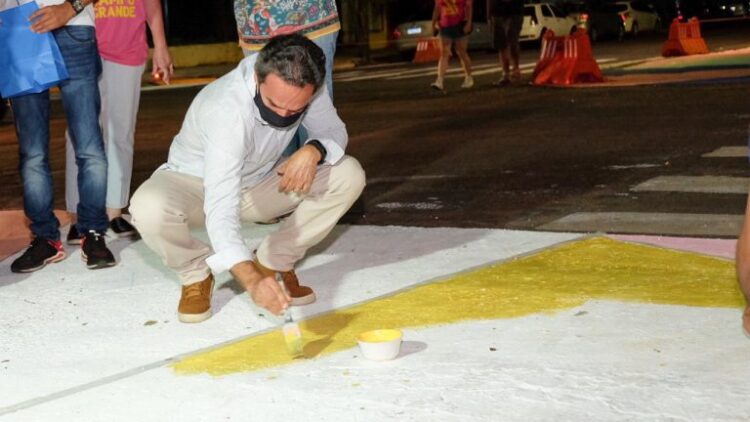 Prefeito da Capital visita trabalhos no novo corredor gastronômico; a Rua José Antônio