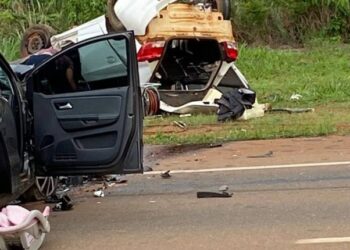 Acidente na BR-163 mata casal e deixa um bebê em estado grave