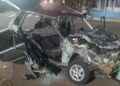 Motorista bêbado provoca acidente e é levado junto com passageiro em estado grave para Santa Casa