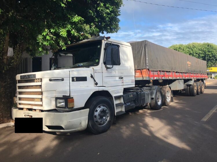 Carreta “comprada” no golpe do falso depósito em SP é recuperada em MS