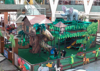 Entretenimento: animais da selva invadem shopping da Capital