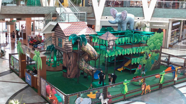 Entretenimento: animais da selva invadem shopping da Capital