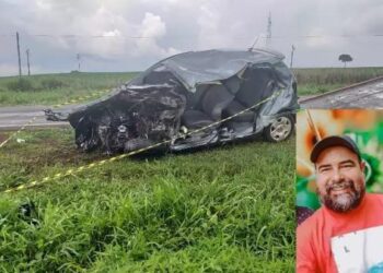 Motorista de Fox morre ao bater de frente com carreta cegonha na BR-163