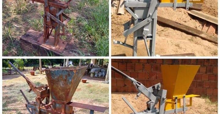 Na construção do próprio rancho, Ellen vê nascer sua 1ª empresa de tijolos ecológicos