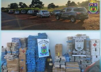 Polícia intercepta 6 carros com produtos contrabandeados na MS-395