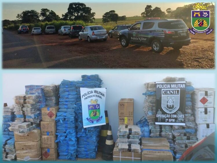 Polícia intercepta 6 carros com produtos contrabandeados na MS-395