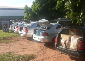 Cinco veículos são apreendidos com contrabando avaliado em R$ 264 mil em MS