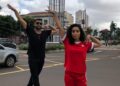 Pontos turísticos da Capital são palcos para casal de dançarinos paulistas