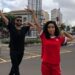 Pontos turísticos da Capital são palcos para casal de dançarinos paulistas