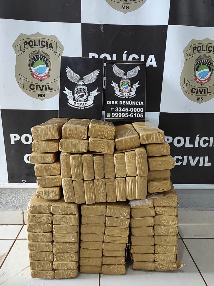 Polícia Civil apreende mais de 100kg de maconha em uma transportadora