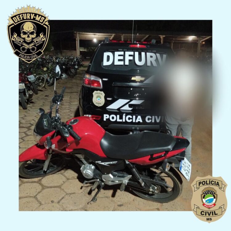 Duas motos são recuperadas na Capital e suspeito é preso por furto e receptação