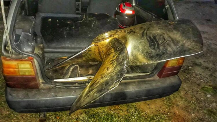 Polícia prende grupo com hélices de navio avaliadas em R$ 80 mil transportadas em carro