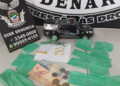 No Santa Luzia, “mamãe e filhinho” do tráfico são presos embalando drogas