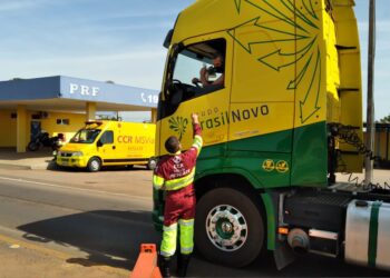 Iniciativa leva 500 kits com alimentos e máscaras para caminhoneiros na BR-163