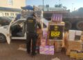 Santana abarrotado com produtos de Narguilé contrabandeados é apreendido pela polícia