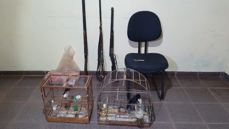 Homem é preso por degradar córregos, caçar e manter animais em cativeiro em MS