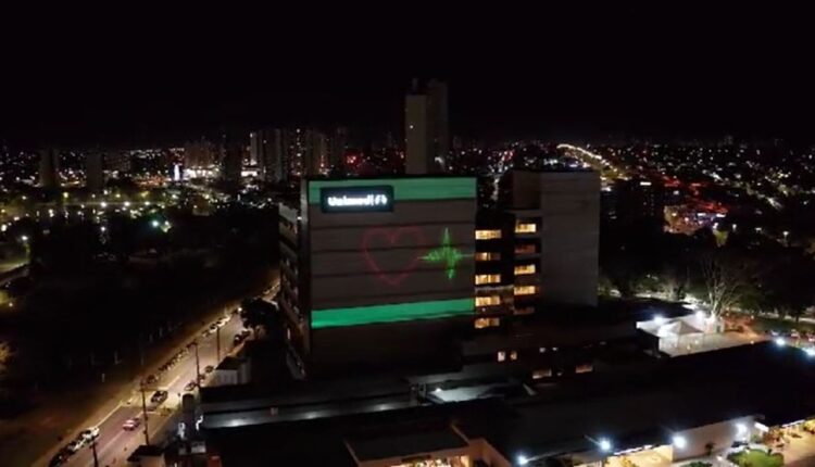 Batimento cardíaco em prédio de hospital em Campo Grande, chama a atenção