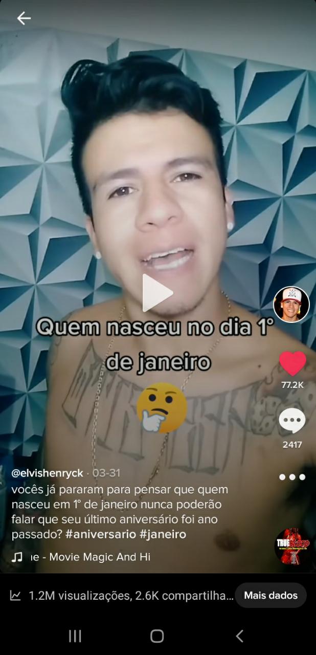 Fenômeno no TikTok com mais de 220 mil curtidas, Elvis dá dicas para ter sucesso