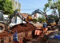 Cruzamento da 15 de Novembro com a  Padre João Crippa é interditado para obras