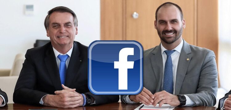 Facebook pune Eduardo Bolsonaro após compartilhar vídeo do pai com fake news de relatório do TCU