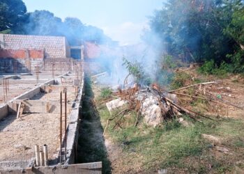 Vizinhos denunciam e homem é multado em R$ 5 mil por botar fogo em seu quintal