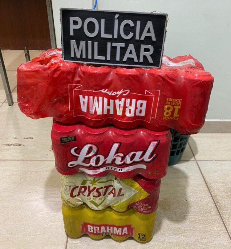 Jovem é preso por furtar caixinhas de Brahma, Crystal e Lokal Bier em conveniência