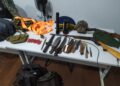 Caçadores de animais silvestres são presos com armas, munições e facas pela PMA de MS