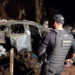 Captiva pega fogo com traficante e 800kg de maconha dentro, após perseguição policial