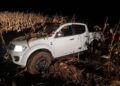 Triton roubada em SP é apreendida em milharal, após perseguição, com 1,5 tonelada de drogas