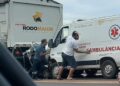 Milagre: Engavetamento com ambulância, carro e caminhão; todos sobrevivem na BR-262