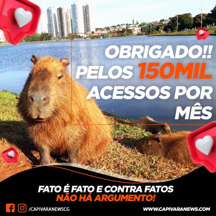 Portal Capivara News agradece por atingir a marca de 150 mil acessos