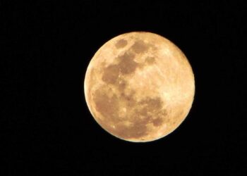 Lua Cheia encanta campo-grandenses nesta noite e o que não faltam são registros