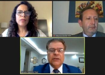 Senador Nelsinho Trad divide experiência à frente do Parlamaz com representantes da Bolívia