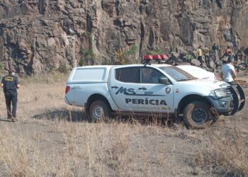 Em Dourados, menina de 11 anos é estuprada, morta e jogada do alto de pedreira