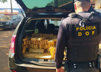 DOF apreende, em Dourados, veículo carregado com mais de 400 quilos de maconha