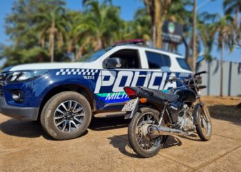 Polícia recupera Honda CG Fan roubada no Jardim Canguru durante abordagem