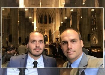 Carlos e Eduardo buscam terceirizar a empresas americanas disparos de fake news nas redes