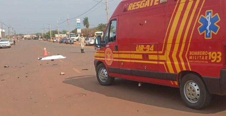 Motociclista morre ao colidir com Fiat Strada na linha do Potreirito em Dourados