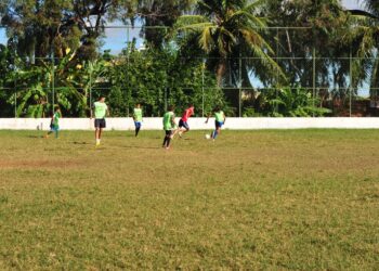 Homem dá soco nas costelas de criança que brigava com filho em campo de futebol