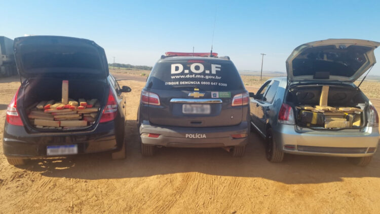 Mulheres são presas pelo DOF levando quase uma tonelada de drogas para Floripa