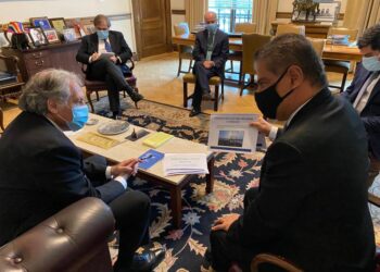 Nelsinho Trad se reúne com secretário-geral da OEA nos EUA e fala sobre Rota Bioceânica