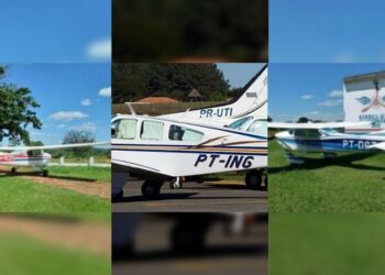 Grupo com 18 ladrões roubam três aviões de cantor, pecuarista e políticos de MS
