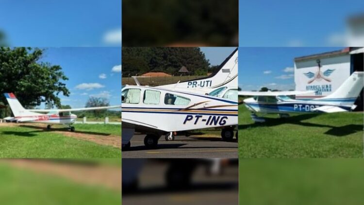 Grupo com 18 ladrões roubam três aviões de cantor, pecuarista e políticos de MS