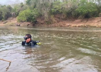 Homem morre na frente da família ao tentar atravessar de volta Rio Miranda