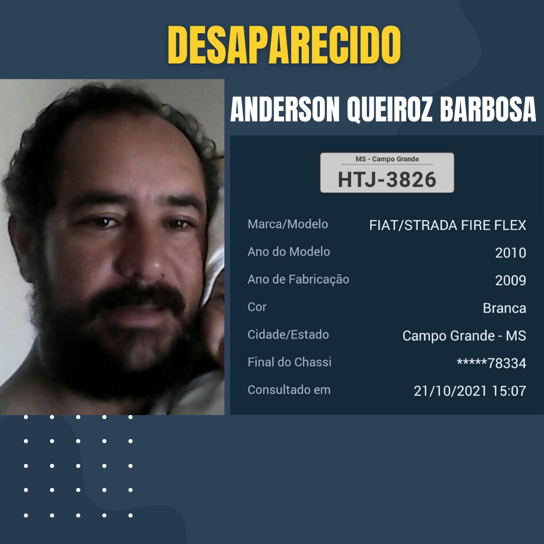 Marceneiro sai para buscar máquina em amigo e está desaparecido há 24hrs na Capital