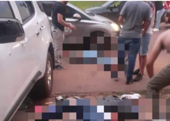 Filha de governador no país vizinho e mais 3 são mortos em frente a salão de festas