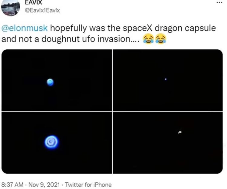 OVNI em forma de rosquinha é fotografado no céu da Suíça