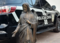 Nem cemitério escapa: Estátua do “Sagrado Coração”, avaliada em R$ 40 mil, é furtada