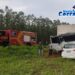 Quatro pessoas morrem em colisão entre carro e caminhão baú nesta manhã na BR-262
